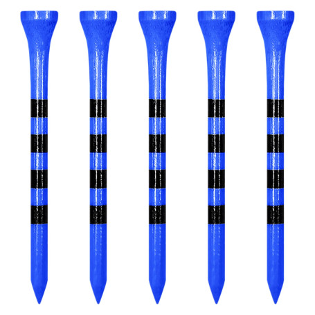 Zivisk Tee Golf Bois 83mm Lot de 100 Tees Golf en Bambou - Bleu