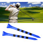 Zivisk Tee Golf Bois 83mm Lot de 100 Tees Golf en Bambou - Bleu