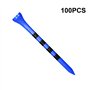 Zivisk Tee Golf Bois 83mm Lot de 100 Tees Golf en Bambou - Bleu