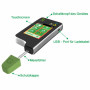 6in1 Greentest Eco 5 + Poisson Portable le nitrate et le détecteur de rayonnement + Test d'eau TDS nitrate testeur Détecteur de 
