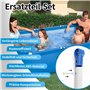 KLINNA Lot de 12 goupilles de connexion avec joints, 6 cm, goupilles de rechange pour piscine Intex & Bestway, broches et joints