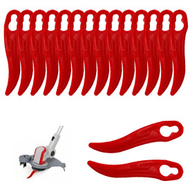 KLINNA Lot de 100 lames de rechange en plastique de qualité supérieure pour coupe-bordure