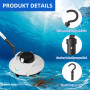 KLINNA Crochet pour robot de piscine, crochet universel pour barres et crochets d'accessoires comme accessoire de nettoyage pour