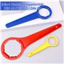 KLINNA Lot de 3 ouvre-bidons universels pour couvercle DIN 41/51/61, clé polygonale ergonomique et clé manuelle pour bidons de 5