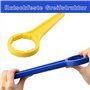 KLINNA Lot de 3 ouvre-bidons universels pour couvercle DIN 41/51/61, clé polygonale ergonomique et clé manuelle pour bidons de 5