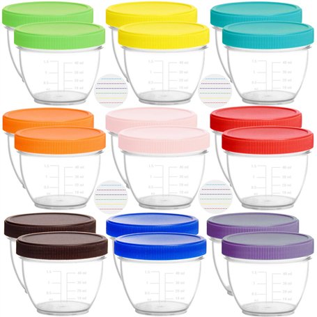 Youngever Lot de 18 Pot de Conservation Bebe 60ML