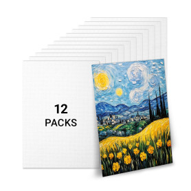 Strehknewen Lot de 12 Toiles à Peindre 26