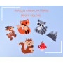 Strehknewen Kit de Perles à Repasser 5000 pcs 5 mm – Set DIY Animaux de la Forêt avec 10 Modèles, Plaque 15×15 cm, Accessoires C