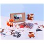 Strehknewen Kit de Perles à Repasser 5000 pcs 5 mm – Set DIY Animaux de la Forêt avec 10 Modèles, Plaque 15×15 cm, Accessoires C
