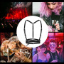 Ceinture Punk, Corset pour Femme en Cuir PU Noir Ceinture Réglable avec Cercle Gothique pour Dames Filles Cosplay Fête Rave Cost