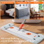 Lot de 4 serpillere microfibre pour Leifheit Combi/Clean Twist M Micro Duo, adaptées à tous types de sols, housse de rechange po