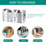 Lot de 10 Serre-Livres, Serre Livres 3 mm d'épaisseur, 40 Autocollants Antidérapants, Acrylique Transparent Serre Livre Transpar