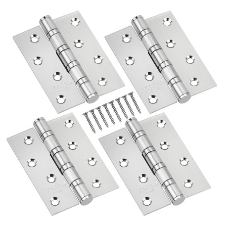 4 Pcs Charniere Inox Exterieur
