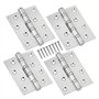 4 Pcs Charniere Inox Exterieur