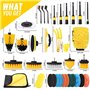 36 Pièces Brosse Nettoyage Rotative Perceuse