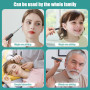 WIFI Otoscope Oreille, 1296P HD Kit Camera Oreille d'élimination du cérumen avec 6 lumières LED, IP5X Étanche Nettoyant Oreille 