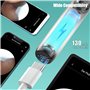 WIFI Otoscope Oreille, 1296P HD Kit Camera Oreille d'élimination du cérumen avec 6 lumières LED, IP5X Étanche Nettoyant Oreille 