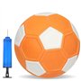 GOEDCH Ballon de football incurvé : taille 5 en caoutchouc EVA