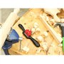 Swpeet Rasoir à rayons réglable de 25,4 cm avec base plate, lame en métal, outil à main parfait pour l'artisanat du bois, le tra
