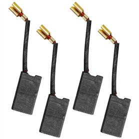 Selyse Lot de 2 paires de balais de charbon moteur - 6 x 12 x 22 mm - Pièces de rechange pour perceuses perforatrices Titan TTB2