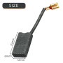 Selyse Lot de 2 paires de balais de charbon moteur - 6 x 12 x 22 mm - Pièces de rechange pour perceuses perforatrices Titan TTB2