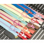 Hossom Fermetures éclair, 20 pcs Fermeture éclair Colorée Avec Anneau de Traction en Métal Fermeture à Glissière Fermée Pour La 