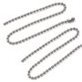 Clyhon Chaîne Plaqué Nickel en Acier de 4,5 mm de Diamètre 9,8 Pieds avec 20 Connecteurs Correspondants