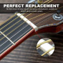 2 morceaux de pont d'os de guitare, adapté aux guitares acoustiques et classiques à 6 cordes