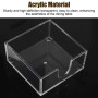 Distributeur de Serviettes en Acrylique, 13,4cm Porte-Serviettes de Table Carré, Support de mouchoirs Transparent pour Cuisine, 