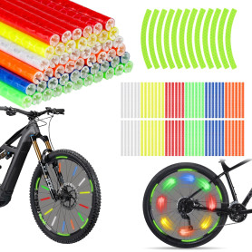 72 pièces Réflecteurs de Rayons de Vélo