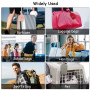AMANMAN Étiquettes de Bagage Avion 6 Pièces Étiquettes Valise Étiquettes d'identification en Cuir Étiquette de Sac à Main Access