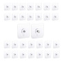 Lot de 30 crochets adhésifs muraux
