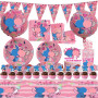 86 Pcs Enfants Anniversaire Vaisselle Kit