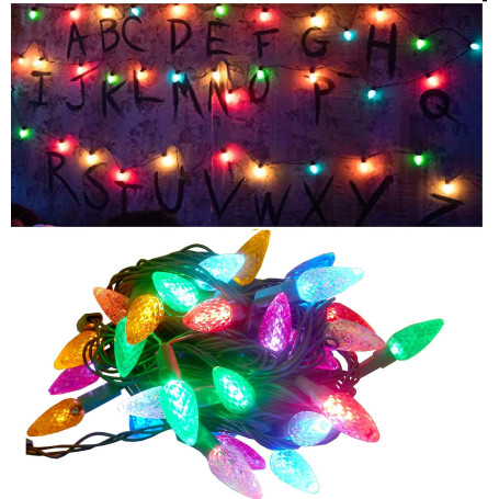 Led Cordes Guirlande Lumineuse Batterie Lumières pour arbres de Noël Batterie multicolore Décoration de Noël intérieure/extérieu