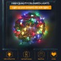 Led Cordes Guirlande Lumineuse Batterie Lumières pour arbres de Noël Batterie multicolore Décoration de Noël intérieure/extérieu