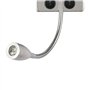 ALLOMN Applique de Chevet, Applique de Lecture à LED Applique Murale Moderne en Chrome Poli avec Projecteur Ajustable à col Cygn