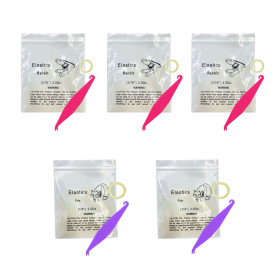 Lot de 500 élastiques orthodontiques de 3/16 et 1/4"