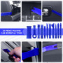 TEGOVE 352 Pièces Outil Demontage Garniture Voiture,Outil de Démontage de Voiture avec Rivet Clips Plastique et Bandes de Câble 
