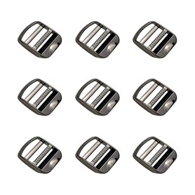 Nifocc Lot de 10 boucles réglables en alliage de zinc avec curseur réglable pour sac à dos