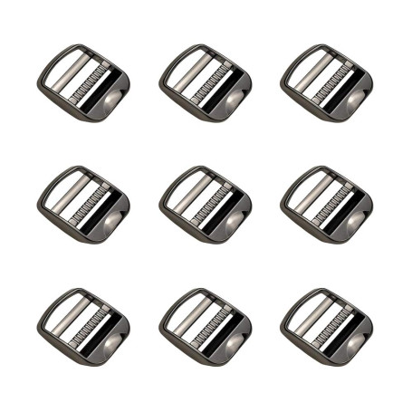 Nifocc Lot de 10 boucles réglables en alliage de zinc avec curseur réglable pour sac à dos