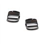 Nifocc Lot de 10 boucles réglables en alliage de zinc avec curseur réglable pour sac à dos, valise, sangle