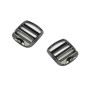 Nifocc Lot de 10 boucles réglables en alliage de zinc avec curseur réglable pour sac à dos, valise, sangle