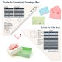 OTCRAFT Tableau de score 30,5 x 30,5 cm pour la fabrication d'enveloppes/boîtes-cadeaux ; grand tableau de score multifonction a
