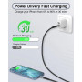 BLITEZZ Cable pour iPhone USB C vers Lightning Cable Lot de 2 (1M+1M), [Certifié MFi] Apple Câble Charge Rapide Câble Lightning 