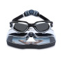 Itian Lunettes de Natation avec Réglage Silicone Head Strap - Anti-Brouillard, étanche, Protection UV - Idéales pour Hommes, Fem