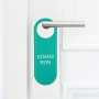 2 Pièces Ne Pas Déranger Signe Leather,Signe Suspendu de Porte Do Not Disturb Double Face Enseigne De Porte En Cuir,Enseigne De 