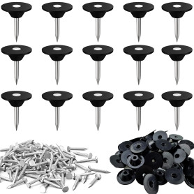 ARTGUTS Lot de 100 clous d'étanchéité pour bande à picots - 16