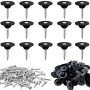 ARTGUTS Lot de 100 clous d'étanchéité pour bande à picots - 16