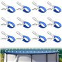 CUVZORA 12 Pièces Métalliques pour Couverture de Piscine