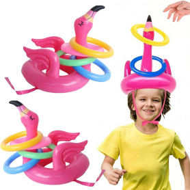 CUVZORA 10 pièces Bouée Piscine Gonflable Flamant Rose